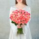 Букет из 35 розовых Российских роз