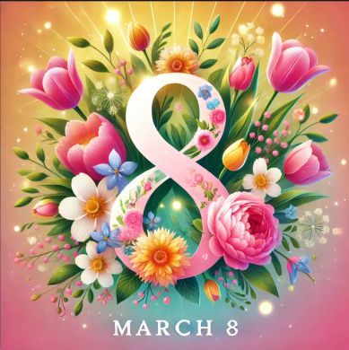 Открытка с 8 марта