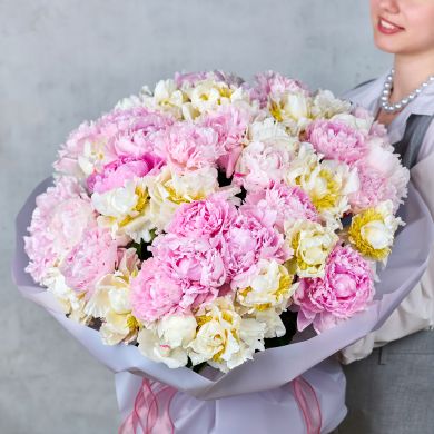 Букет из 51 пиона