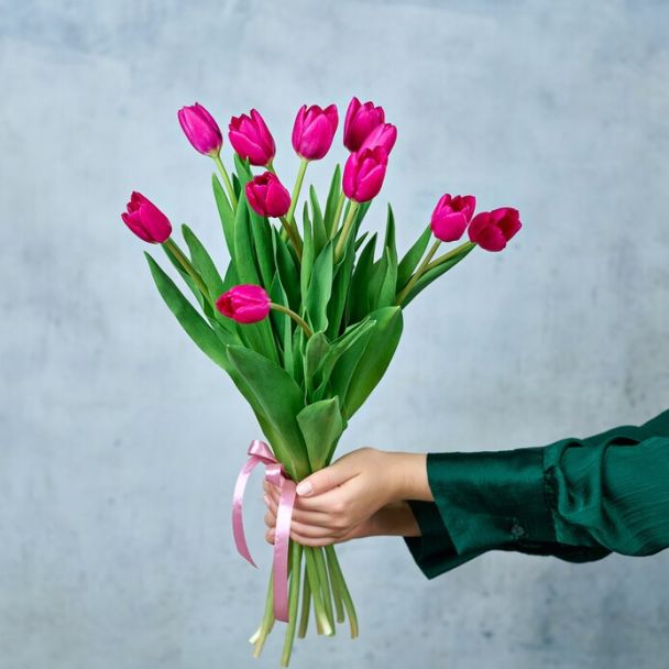 Букет из 11 тюльпанов